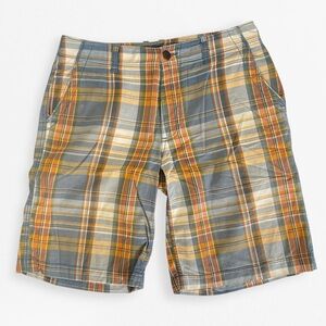 Old Navy Plaid Men's Shorts in Blue and Orange 30